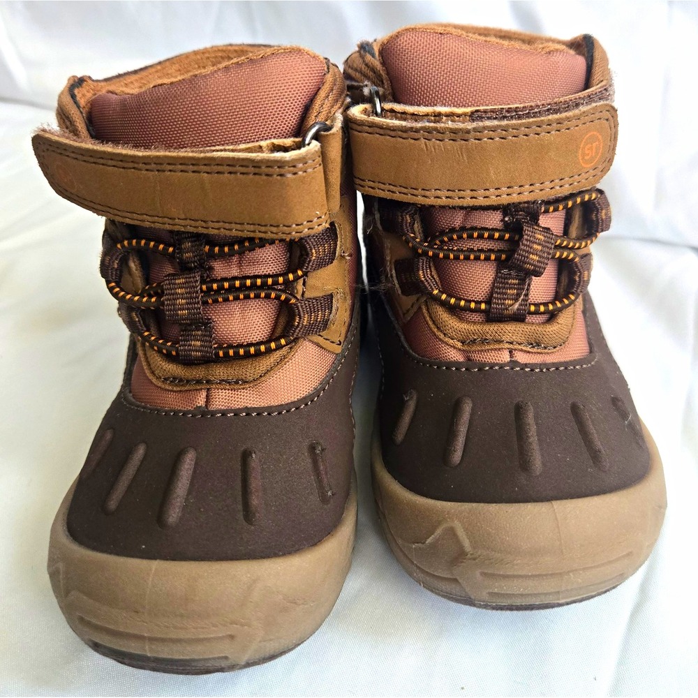 Stride Rite 360 Nebraska Ankle Bootie Brown Hook & Loop US 5 M Toddler TB007605